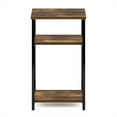 thumbnail image 5 of Furinno Just 3-Tier Industrial Metal Frame End Table with Storage Shelves, 1-Pack, Espresso, 5 of 5
