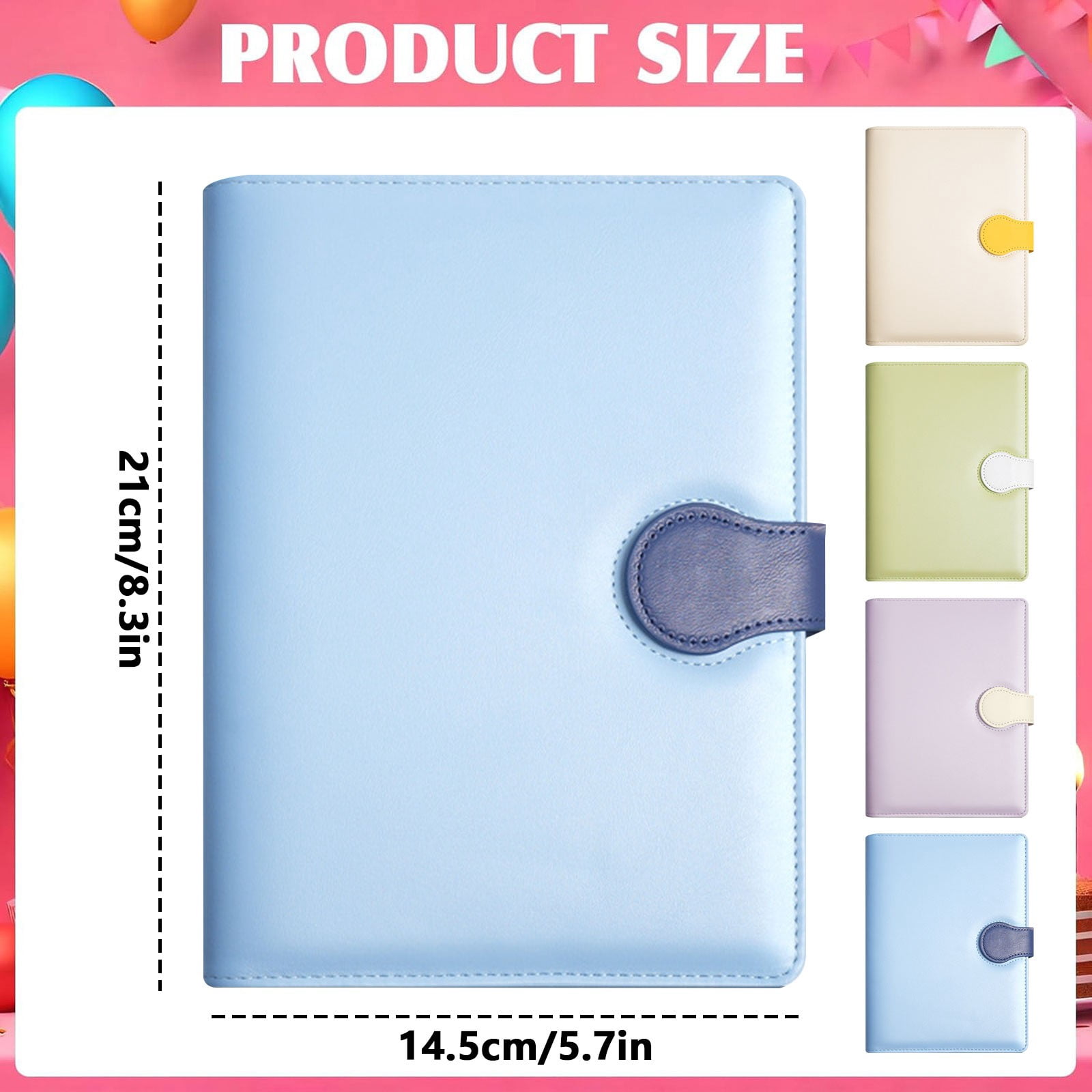 Gnwei A5 Hardcover Ruled Notebook Journal for Women & Men – 200 Pages, 5.7 x 8.3 Inches, Leather Journal – Daily for Work, Meeting, Travel, Writing, Note Taking