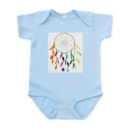 

CafePress - Rainbow Dreamcatcher Body Suit - Baby Light Bodysuit Size Newborn - 24 Months