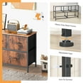 thumbnail image 6 of TV Stand with 5 Drawer Dresser Open Shelves, Fits TV up to 45 Inches, Rust Brown, 6 of 18