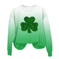 thumbnail image 4 of Posijego Unisex Toddler St Patrick's Day Sweatshirts Clover Print Long Sleeve Pullover Tops Spring Shirt for Kids, 4 of 5