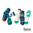thumbnail image 3 of Ajziojiro Kids Girls Boys Cotton Socks for Toddler Cute Low Cut Crew Dinosaur Socks Baby Cartoon Students Thick Socks 1-12Y Boys Girls Fall Mid-Calf Cotton Socks, 3 of 9