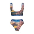 thumbnail image 6 of Rocae Cherry Blossoms for Bikini Set for Women Two Piece Sexy High Swimsuits Split Crossover Bikini XX-Large, 6 of 9