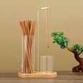 thumbnail image 3 of Glass Incense Holder, Black Incense Sticks Burner Holder with Storage, Hang Upside Down Incense Holder for Sticks with Glass Ash Catcher for Meditation Yoga Spa Room Decor, 1 Pcs, 5.9x3.03x10.03", 3 of 8