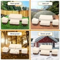 thumbnail image 4 of Patio Furniture Covers 4 Piece Set Outdoor Furniture Covers Waterproof, Heavy Duty 600D Patio Furniture Set Cover for Chairs, Couch, Table Coffee, Beige, 4 of 13