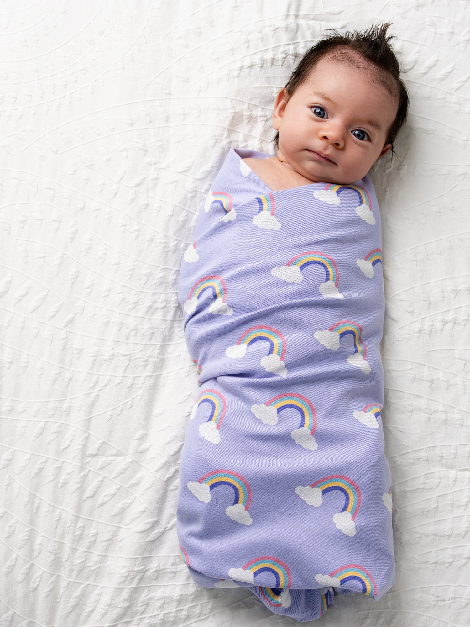 Monica + Andy Organic Cotton Baby Blanket, Soft Newborn Receiving & Coming Home Blanket, 32 x 32 Inch