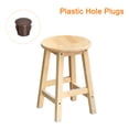 thumbnail image 5 of 36Pack 6mm(15/64") Plastic Hole Plugs Panel Flush Type Knockout Locking Plugs, Brown, 5 of 6