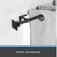 thumbnail image 7 of Kenney Fast Fit 5/8" No Measure Curtain Rod Brackets, Set of 2, Matte Black, 7 of 7