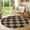 Black & Natural, variant on Sasttie 5'x7' Easy Jute Area Rug, Outdoor Patio Rug Washable Rugs for Entryway Indoor Outdoor Rugs, Natural