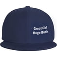 thumbnail image 2 of Great Girl Huge Bush Hats for Men Women Adjustable Flat Brim Bill Baseball Cap Novetly Hip Hop Trucker Hat Black, 2 of 8
