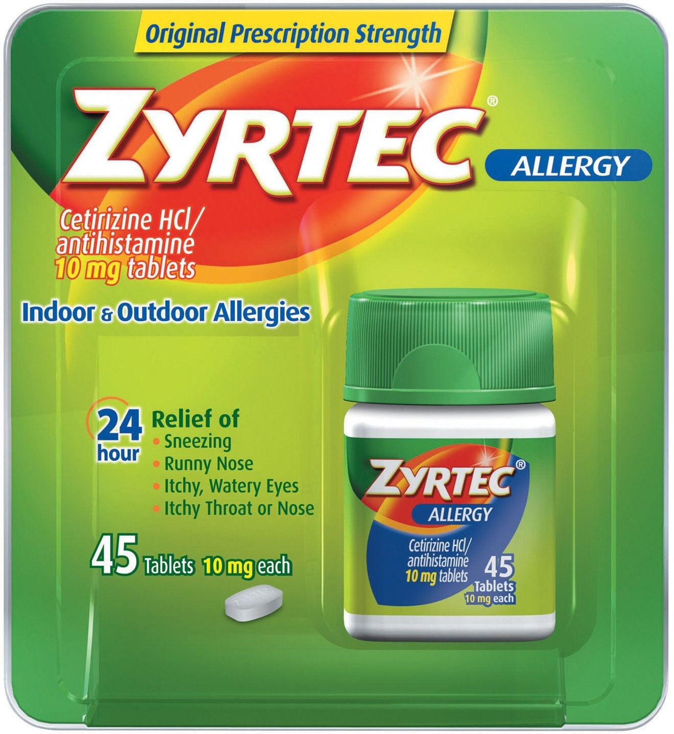 Zyrtec Allergy 10 Mg Tablets 45 Ea Pack Of 2 Walmart Walmart Zyrtec Allergy 10 Mg Tablets 45 Ea Pack Of 2 Walmart Walmart