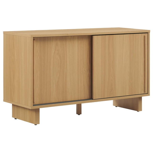 Crosley Armoire pour Tourne-Disque Gemma Medium avec Rangement pour Vinyles en Chêne Blanc
