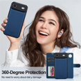 thumbnail image 5 of LC.IMEEKE Case for iPhone Air 6.5 inch, 2 in1 Multifunctional Detachable Wallet Phone Case for Men Women with RFID Blocking Wrist Strap Shockproof Protective Case,Blue,For iPhone Air, 5 of 11