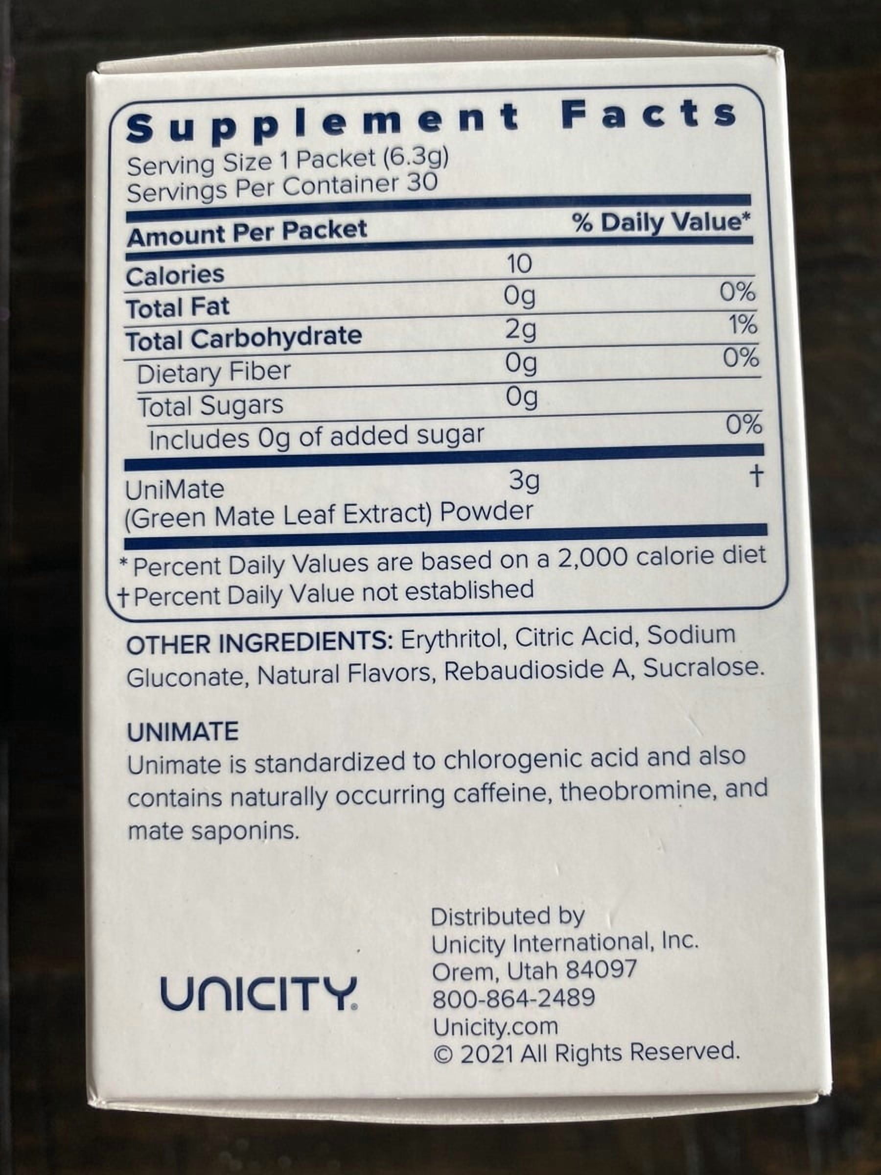 Unicity Balance Energy Bundle – Lemon + Ginger (2 Boxes, 30 Packets Each) | Fiber Drink Mix, Single-Serving Packets