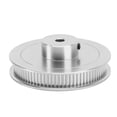 thumbnail image 1 of Timing Belt Pulley, Dual Flange Synchronous Wheel  For Lathe Silver, 1 of 8