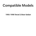 thumbnail image 3 of Passenger Right Side Door Window Door Glass Compatible with Toyota Tercel 2 Door Sedan 1995-1998 Models, 3 of 5