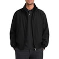 thumbnail image 2 of HOMADLES Men's Bomber Jacket Stand Collar Full Zip Up Jacket Solid Long Sleeve Flight Jackets Black Size XL, 2 of 9