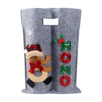 WeiLaiKeQi Christmas Wine Bottle Bag Holding 2 Bottles Carrier for Centerpiece Gift Bag Deer