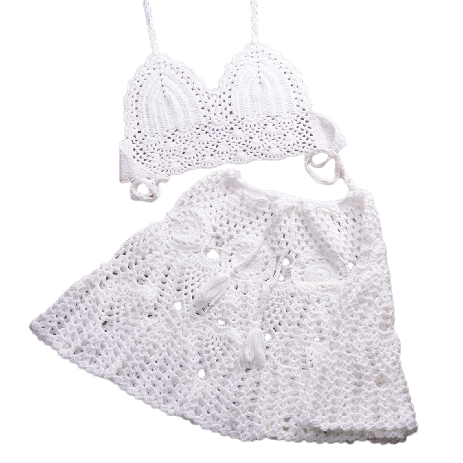 ZPAQI Lady Bathing Suit Sexy Biquini WomensHandmade Crochet