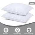 thumbnail image 2 of Pillows Utopia Bedding King Size (blanco), juego de 2 unidades de polialgodón, 2 of 9