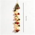 thumbnail image 4 of Lighted Christmas Tree Door Hanger, Merry Cascade Glowing Christmas Door Hanging Decor with Warm Lights, Christmas Indoor Outdoor Decorations, 4 of 9