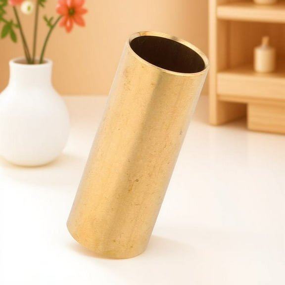 AURARMLET Guitar Slide Ring Slide Brass Golden Guitar Lovers Performance 1Pc 2.36x0.94x0.94 inch