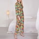 thumbnail image 3 of Balery Colorful Fish 2 Conjunto de Pijama con Estampado para Mujer, Conjunto de Dos Piezas con Manga Larga, Ropa de Dormir Suave con Bolsillos, Pijamas Cómodos-XX-Large, 3 of 7
