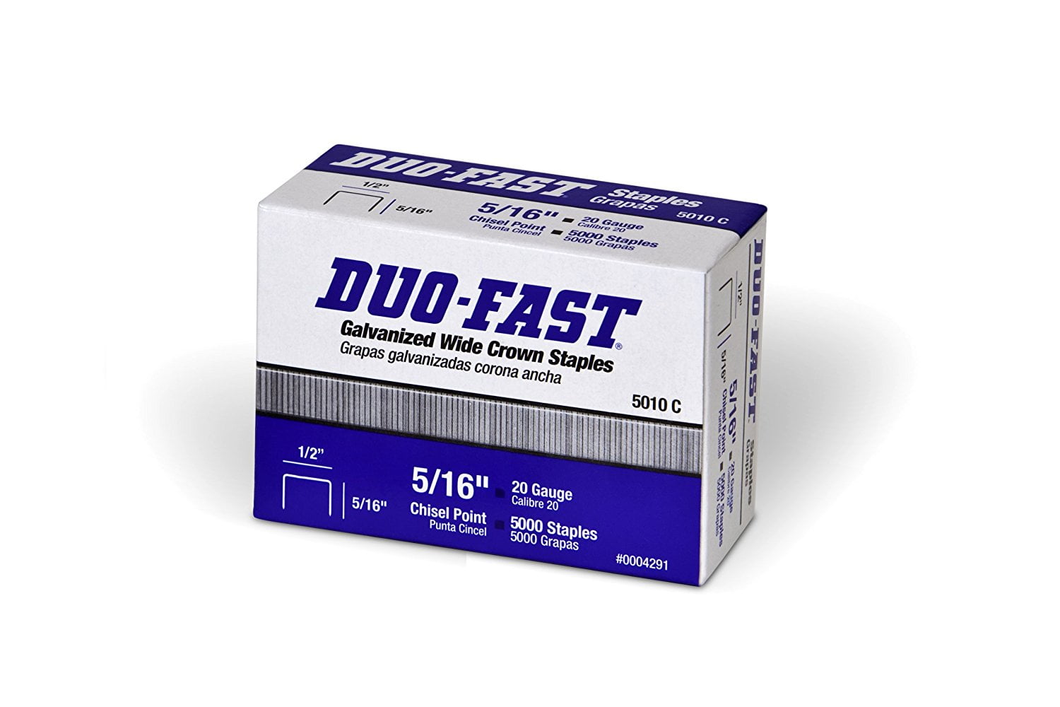 Duo-Fast  6424 CR 3/4" galv Staples DUOFAST 500 pieces 6 strips 