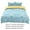 Blue, variant on XIAOLE 4 Piece Soft Comforter Set, Student Dormitory Bedding Set, For Girls Boys Kids, Queen Size Sun Flowers Bedding Set, Bed In A Bag With Comforter, Sheets And Pillowcases (Blue )