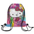 thumbnail image 5 of Hello Kitty Drawstring Backpack Water Resistant String Bag Sackpack Cinch for Sports, Gym, Travel, Swimming, Yoga, Beach, 5 of 7