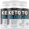 (3 Pack) Keto Advanced 1500 Diet Pills Weight Loss Supplement Keto Advance Ketogenic Exogenous Ketones for Men Women (180 Capsules)