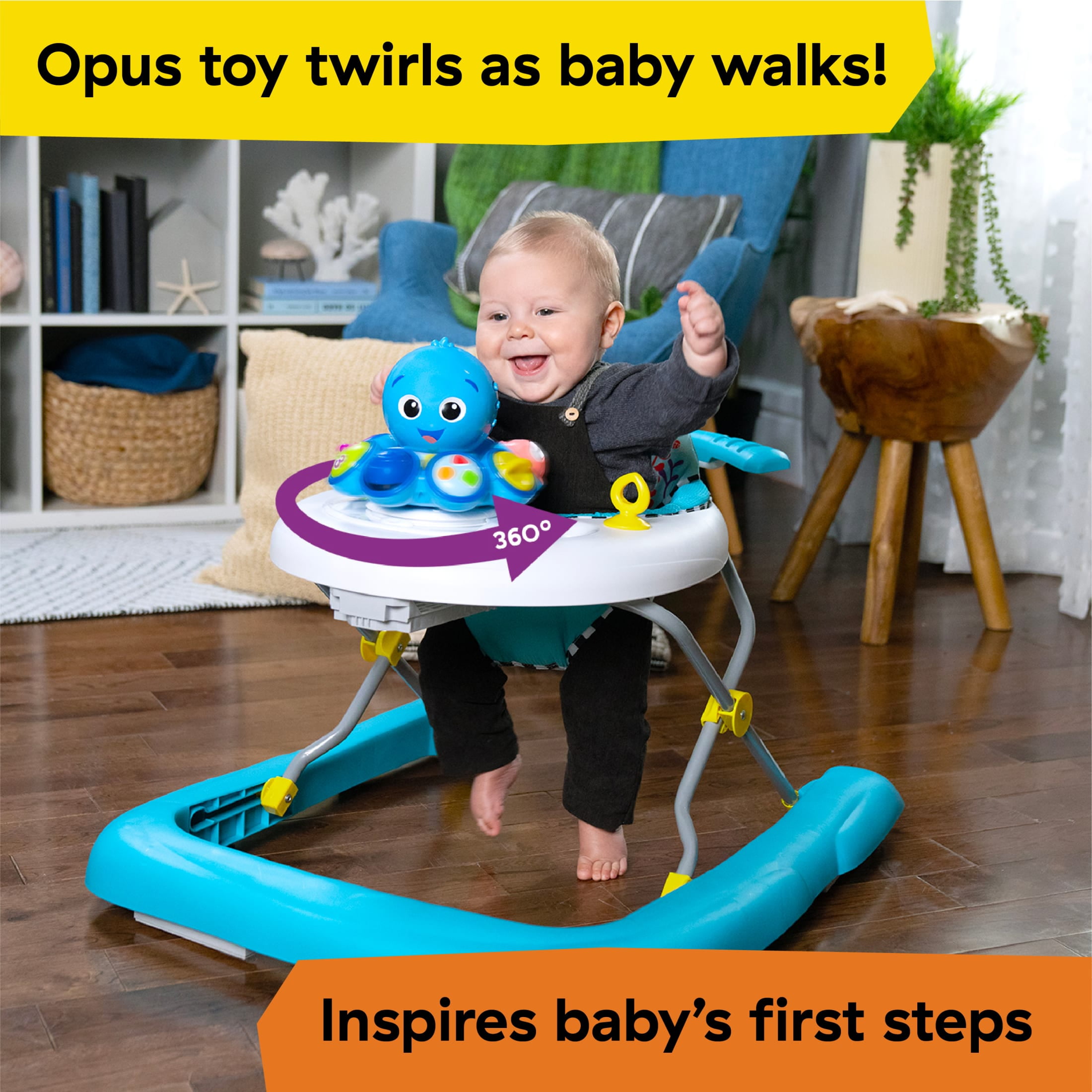 Baby Einstein Step & Twirl Opus 4-in-1 Activity Walker, Ages 6-24 months
