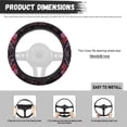 thumbnail image 6 of Uorisanigo Boho Print Warm Steering Wheel Cover for Winter Retro Car Steering Wheel Cover for Most Vehicle Easy to Install Car Steering Wheel Protector for Women Car Decor Gift for Wife, 6 of 8