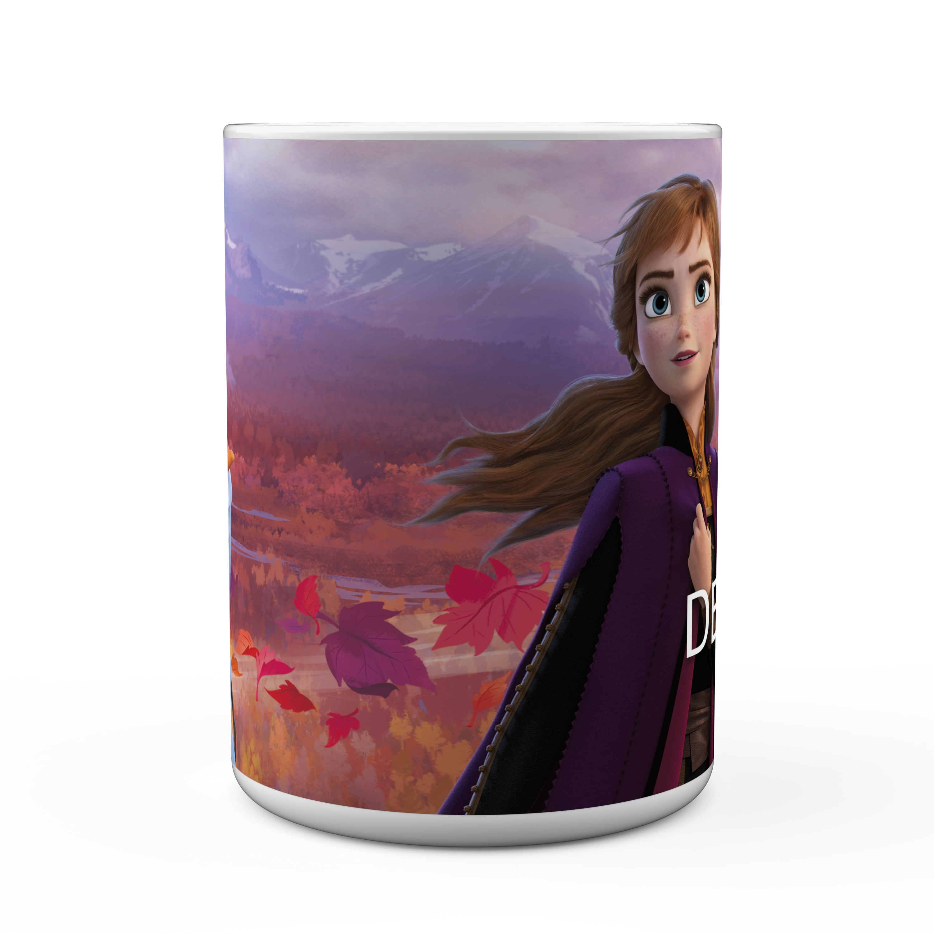 Elsa and Anna Zak Designs FRZD-1598-AMZ Disney Frozen 2 Unique Color Changing Spoon Ceramic Coffee Mug