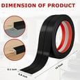 thumbnail image 4 of Duslogis 10Ft Peel and Paste Molding Trim, Flexible 0.79in Self-Adhesive Wall Trim,Inside & Outside Corner Protector, Baseboard Edge Guard for Walls, Windows, Tables, DIY Home Decor (Black), 4 of 7