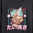 thumbnail image 3 of Instant Message - Taiyaki Frog - Women's Lightweight French Terry Long Sleeve Shirt, 3 of 6