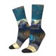 thumbnail image 1 of Fotbe Sunshine Underwater Sand Turtle Calcetas Largas con Estampado para Hombre y Mujer – Calcetas de Compresión Transpirables y Elásticas, Viajar y Uso Diario Talla 5-11, 1 of 6