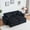 Black, variant on 84.6 "oversized modular combination sofa, modern corduroy living room sofa with Ottoman