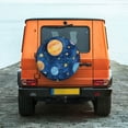 thumbnail image 6 of Salouo Planets And Stars1 Print Spare Tire Cover 14-17 inch Spare Tire Protector Universal Tough Tire Wheel Cover for Trailer SUV and Truck-14 inch, 6 of 6