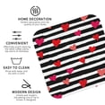 thumbnail image 3 of Lsque Hearts And Lines1 Pattern 4" Drink Coasters Set of 4, PVC Leather Absorbent Coasters, Table Coaster Set Decorative Coffee Cup Coasters Housewarming Gift -Square, 3 of 6
