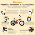 thumbnail image 4 of RoyalBaby Freestyle Outdoor Kid's Bicycle with Training Wheels, 16 Inch, Red, 4 of 10