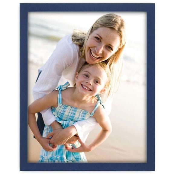 Malden International Concepts Series Wood Picture Frame for 8x10" Photograph, Blue