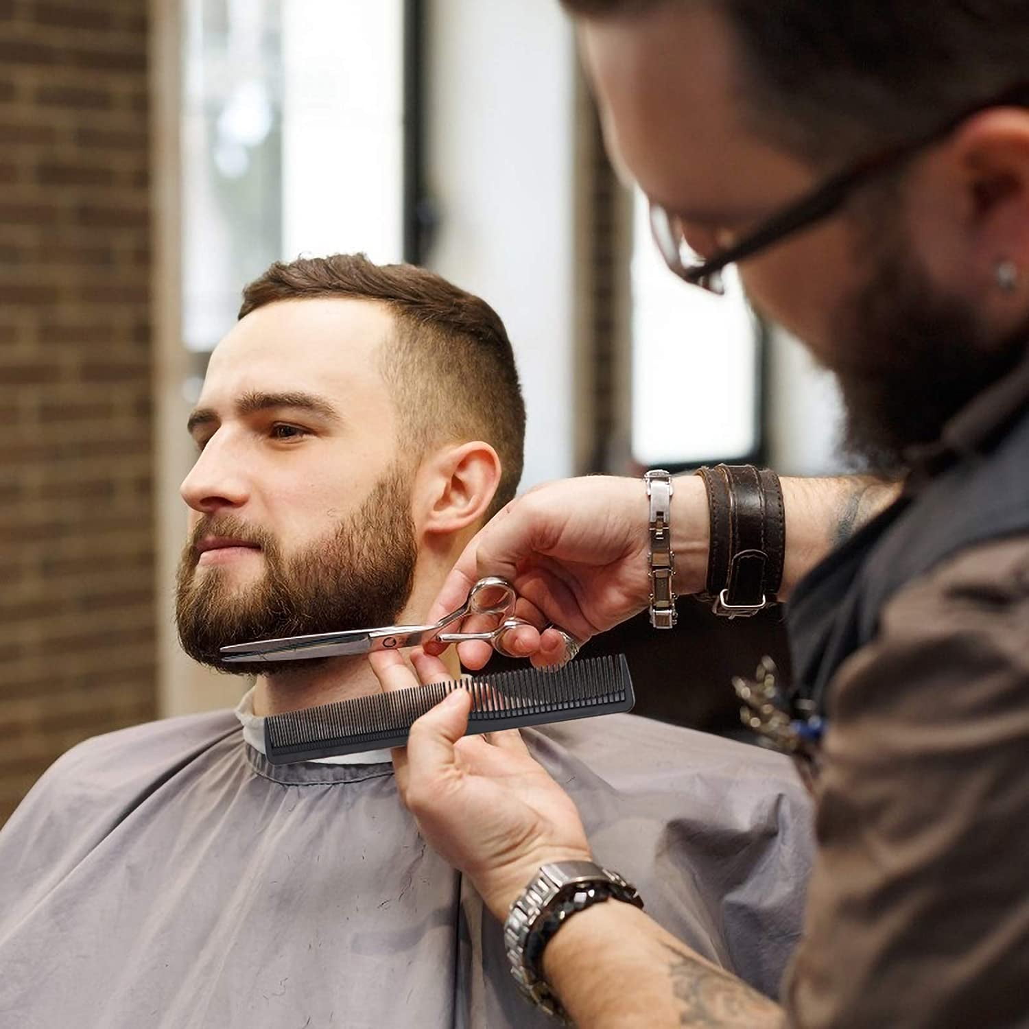 Hair Cutting Scissors Hair Shears, Fcysy Professional 6” Barber Haircut  Salon Scissors, Sharp Haircutting Scizzors Hairdressing Sheers for Cutting