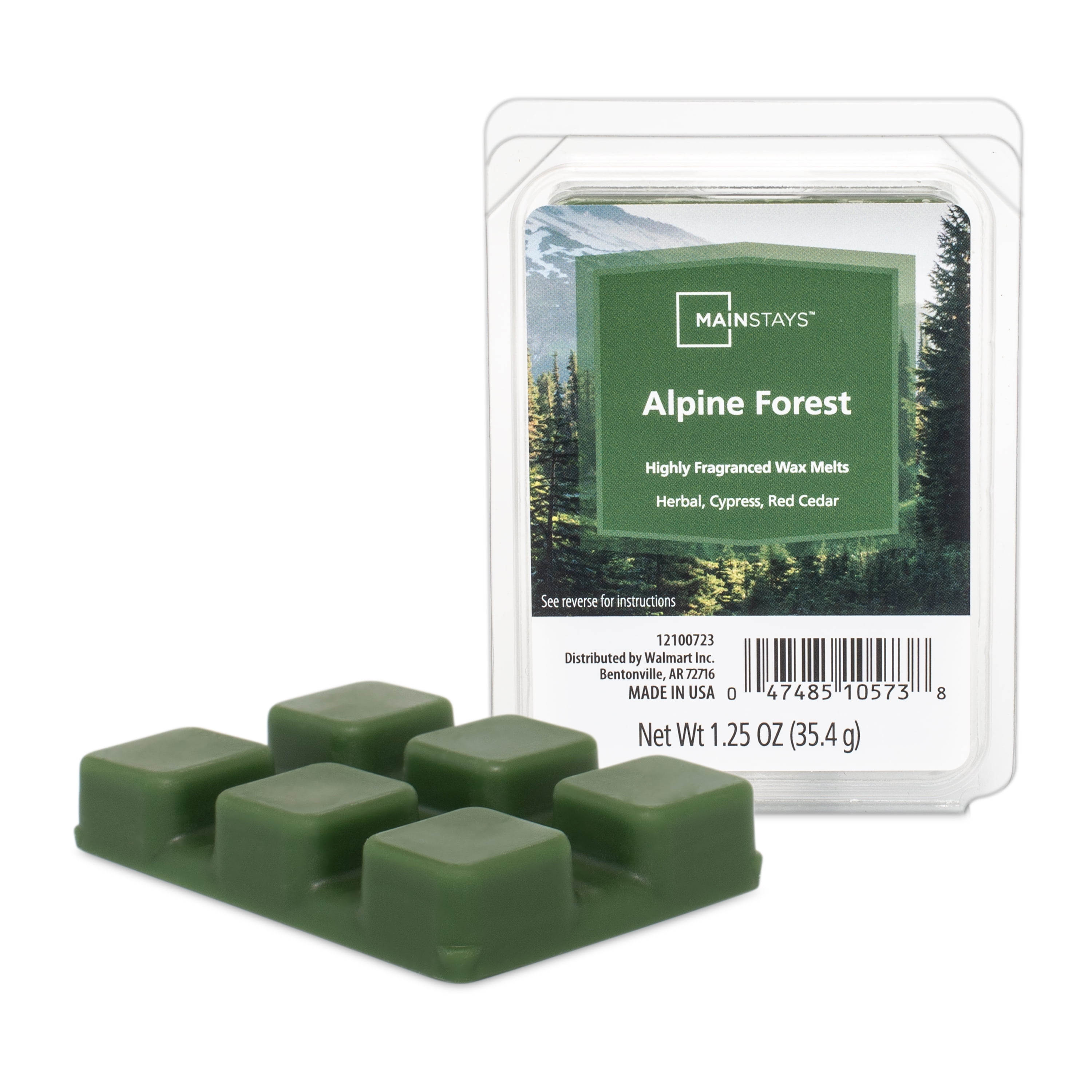 Mainstays Alpine Forest Scented Wax Melt, 1.25 oz