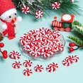 thumbnail image 3 of 100 Pcs Christmas Ornaments,1In Christmas Tree Candy Ornaments,Red and White Mini Candy Ornaments for Christmas,Tree,Home,Christmas,Party, 3 of 6