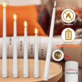 thumbnail image 2 of Velas cónicas LED sin llama Rossesay, 64 unidades, 22 cm, 24,5 cm, 27,5 cm, 32,5 cm, 2 of 7