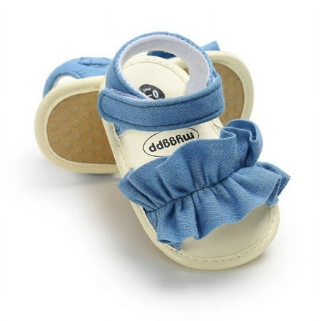 Infant Baby Girls Sandals  Premium Soft Rubber Sole Anti-Slip Summer Toddler Flats First Walkers Shoes