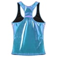 thumbnail image 7 of Aiihoo Women's Shiny Metallic Tank Top Deep U Neck Racer Back Camisole Tops Sleeveless Blouse Shirts Colorful L, 7 of 7