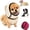 Beige, variant on Noise Cancelling Ear Wrap, Adjustable Dog Ear Protection Wrap for Dog Bathing Grooming Thunder Storm, Dog Head Wrap (Pink, Small)