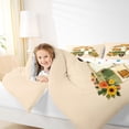 thumbnail image 4 of Manfei Kawaii Camper 7 Pieces Full Size Bedding Sets,Lovely Capybara Print Full Size Bed in a Bag,Brown,Polkadot Reversible, 4 of 7
